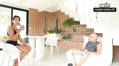 Trainer takes control Role Play fantasy with his eager client