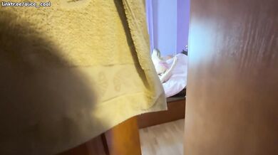 Step sis got disciplined for choosing dick over tiktok raw gushing POV