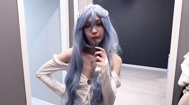 I fucked my friend's sister at her cosplay party her big ass swallowed my cock