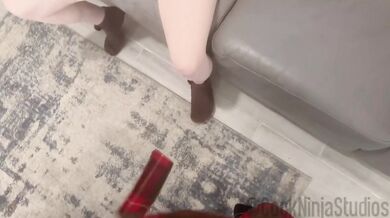 My Stepsis Gushing After Breakup gets Destroyed by Thick Ninja Cocks