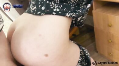 Neighbor’s computer fix turned into face fucking by big cock