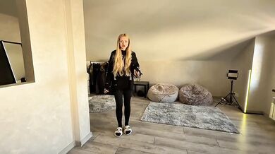 Step sis caught me jacking off and made me cum hard