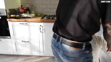 Sugar Daddy Fucks Shy Teen Maid Raw with His Monster Cock