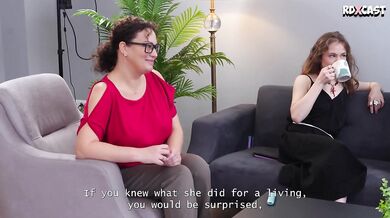 Eva Tender Gets Her Throat Fucked and Ass Squirts in First Interview with Sasha Paige and Kira Stone