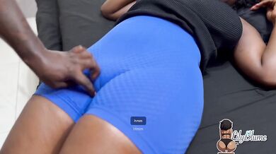 Step sis quits then lets her bro fuck her ass raw and take her big ebony creampie