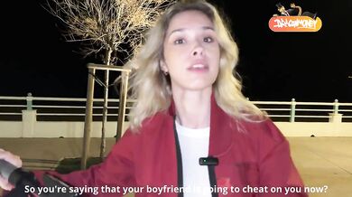 First meeting blowjob her boyfriend's gushing betrayal in HD blonde Russian slut
