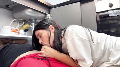 Step sister forced to pay with her tight ass get destroyed raw cum in mouth