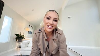 Blonde sex expert Kayley Gunner wrecks my place with her perfect body POV