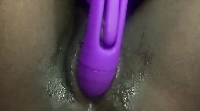 Finally home alone squirted and ruined by her own fingers