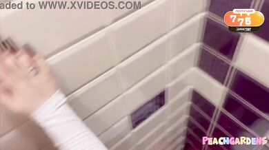 Busty slut destroyed in public restroom hard fast hardcore fuck