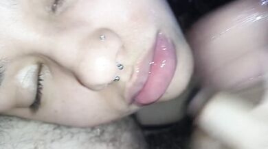 Daddy’s Thick Load Gushing Across My Face Until I’m Choking On His Cum
