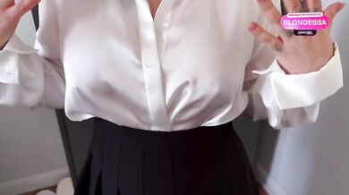 Lying Russian maid punished with creampie in luxury hotel