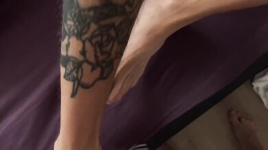 Stepfather's brutal threesome anal gangbang with huge cock and gagging