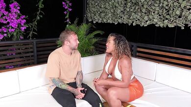 What happens before you shoot a porn movie with a big ass latina and her hot milf friend