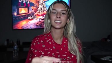 Hot step sis sneaks in to ride her step bro before bed POV blowjob