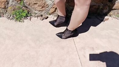 Cuckold husband films wife getting fucked in public park raw humiliation