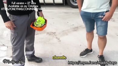 Maddy Kes destroyed by trucker's raw public fuck in front of his buddy