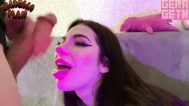 Fucked His Stepsister Hard In The Mouth Sucking Loud Gamer Girl Blowjob