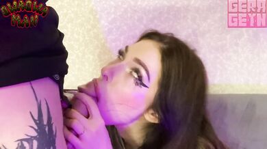 Fucked His Stepsister Hard In The Mouth Sucking Loud Gamer Girl Blowjob