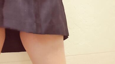 Creampie in JK uniform after school standing fuck in classroom