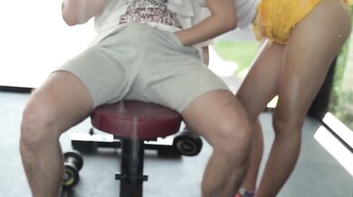 Petite Asian Teen Sweaty Gym Workout Gets Fucked Hard