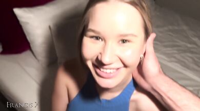 Secret stepsister gets destroyed in the dark with her big cock