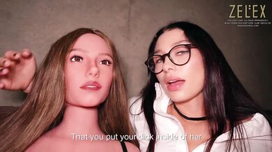 Psychologist Miss Ary hardcore sex therapy with ZELEX doll deep doggy style POV cum shot
