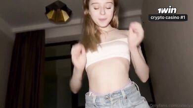 Young beauty creampied hard in 60fps POV with tiny pussy