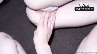 Young beauty creampied hard in 60fps POV with tiny pussy