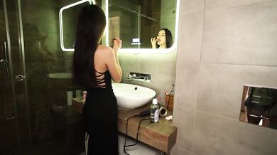 Step Sis Cheating While Getting Ready for Boyfriend Big Dick Rough Cumshot