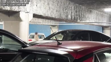 Slutty ass flashed in public parking lot then throat fucked faceswallowed exposed