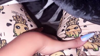 Two orgasm night raw pussy gushes under blankets
