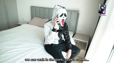 Halloween Morning virgin destroyed by demon girl huge creampie rough rough fuck