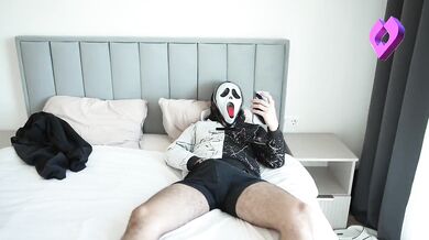Halloween Morning virgin destroyed by demon girl huge creampie rough rough fuck