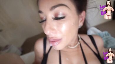 Aussie MILF mommy gags facefucks cumshot compilation raw and filthy