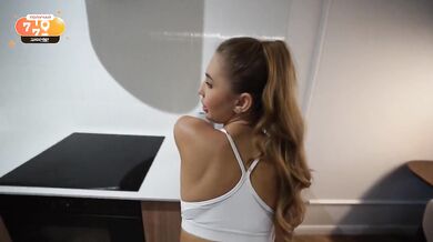 Perfect gym girl gets face drenched in cum after brutal fucking