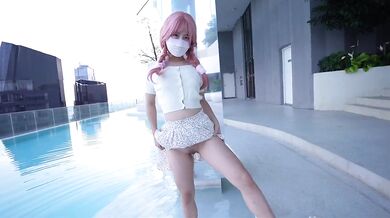 Taiwan nasty GF waterworks big debts anal cream pie