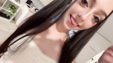 Stepdaughter gushes creampie in dirty POV blowjob