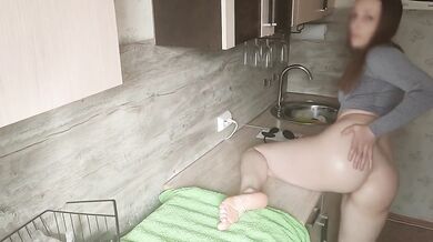 Tight anal stuffed creampied her thick sperm slop