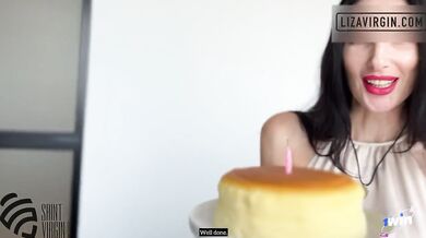 Step mom gave her stepson a birthday blowjob cowgirl cumshot