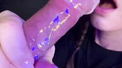 Broke the condom and swallowed every drop of johny sins big dick cum in my mouth