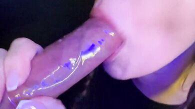 Broke the condom and swallowed every drop of johny sins big dick cum in my mouth
