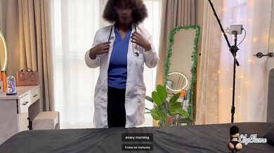Busty doctor gets wrecked by her ebony stepmom’s juicy plump ass