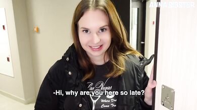 My girlfriend's friend came with strange questions POV dirty talk creampie without condom