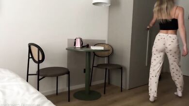 Sharing a Hotel Room with My Hot Step Sister Thick Booty Rides Hard