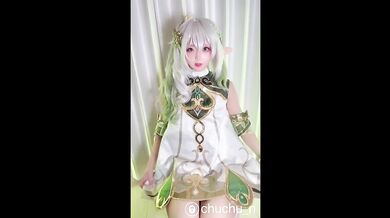 Japanese cosplay girl destroyed getting fucked from behind with messy ahegao orgasm