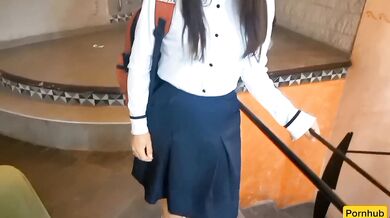 This schoolgirl gonna take her teacher’s money after class