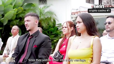 Mariana's Wedding Night Destroyed by the Priest Bareback in the Bathroom