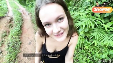 Second date turns public jungle fuck with deep throat and cumshot