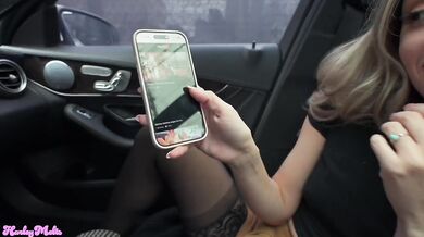 My tinder date stripped for a nylon footjob then begged for my big cock to fill her tiny pussy